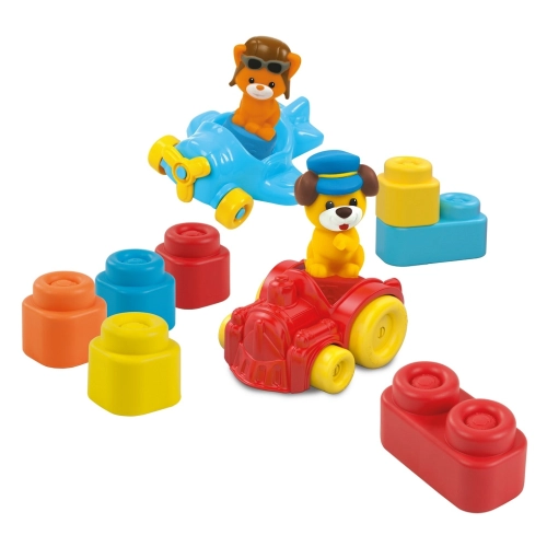 miękkie klocki w torbie dla najmłodszych clementonii